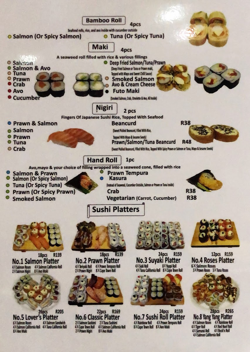 Menu Yang Yang Chinese Restaurant & Sushi Bar-2